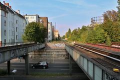 Blick vom Bahnhof