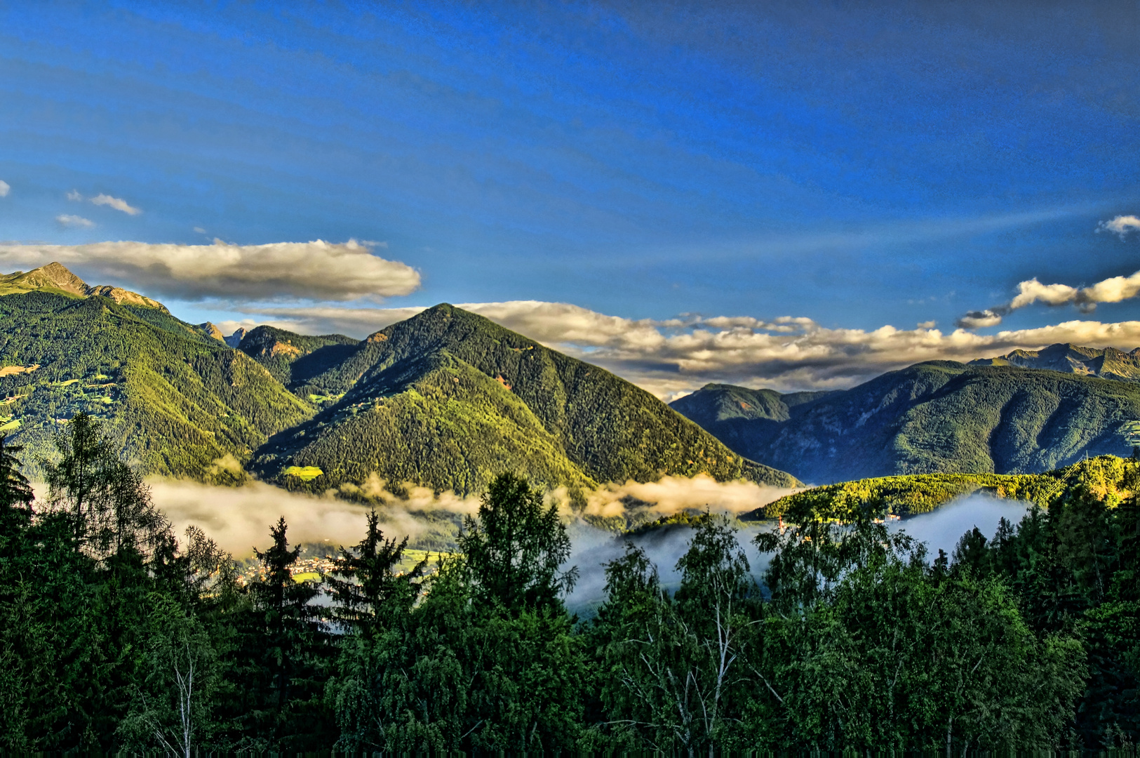 Blick vom Balkon