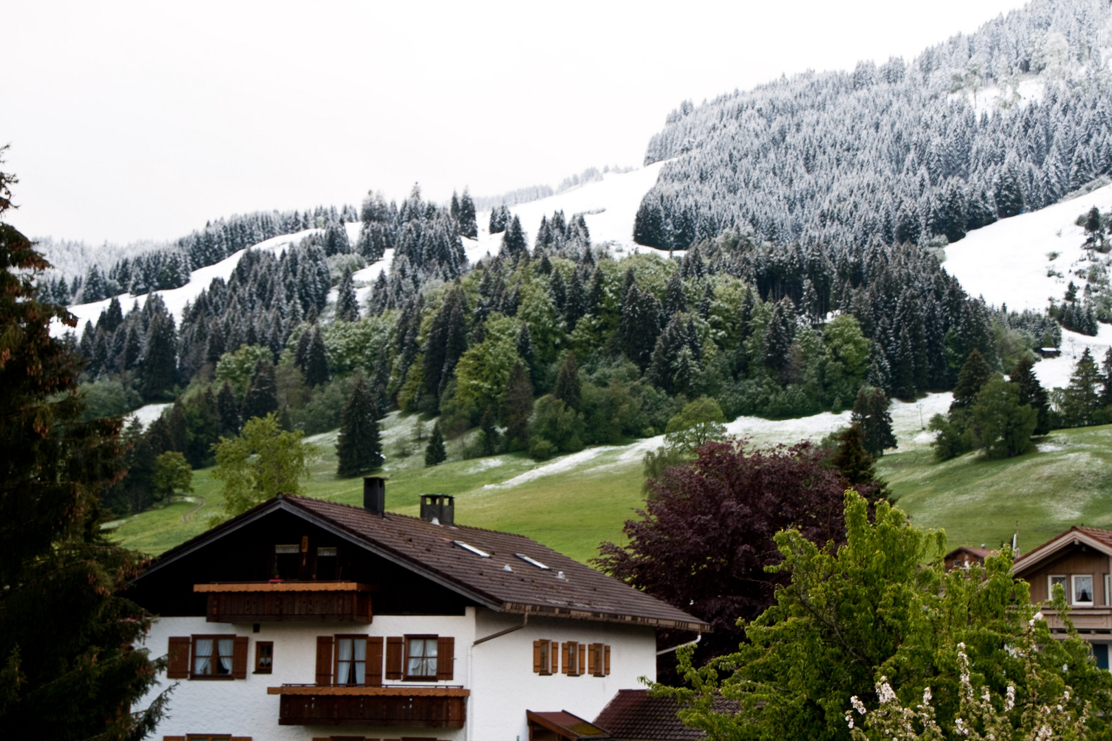 Blick vom Balkon