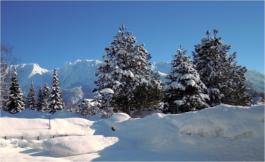 Blick vom Balkon ...