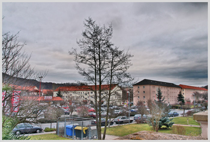 Blick vom Balkon