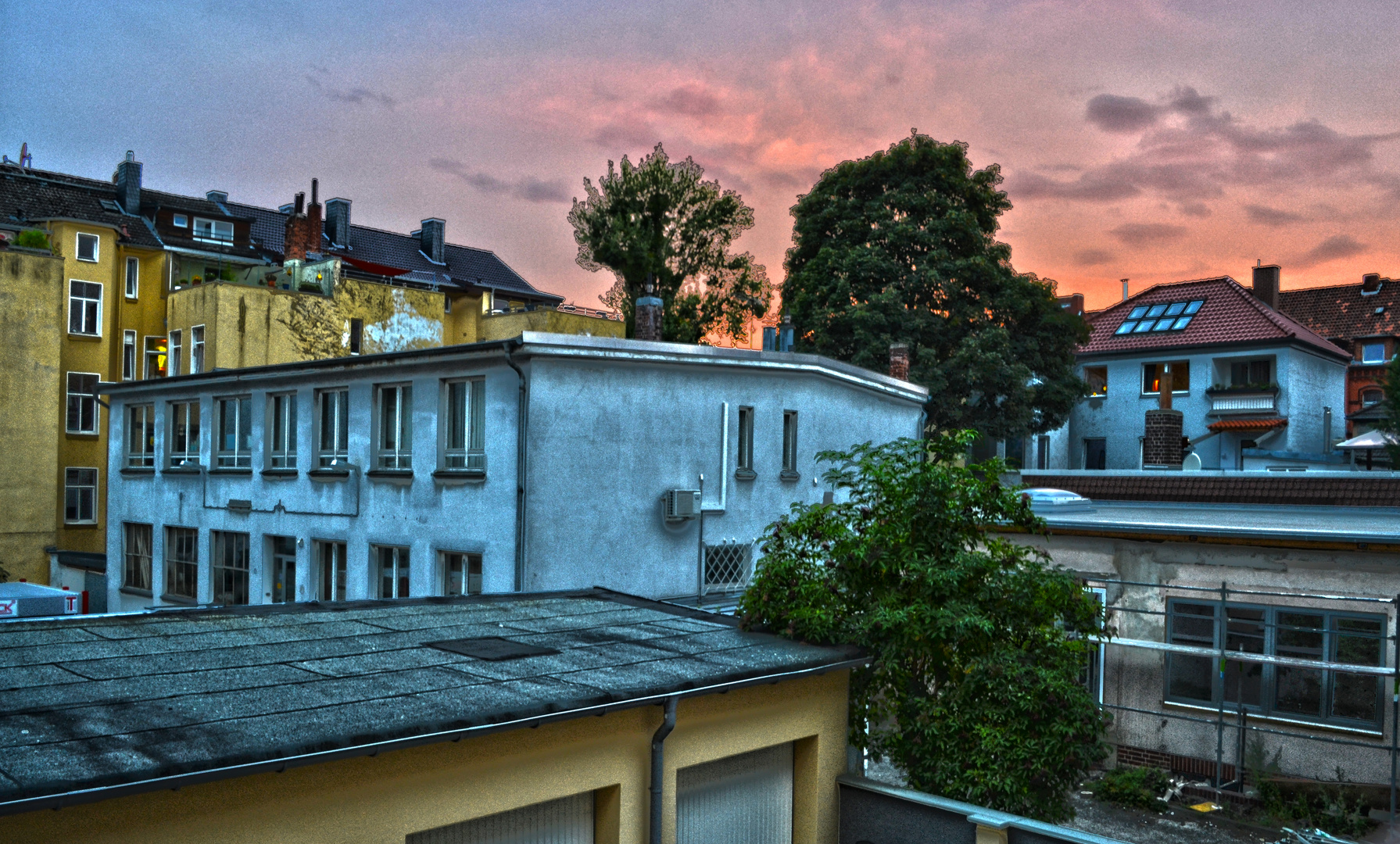 Blick vom Balkon