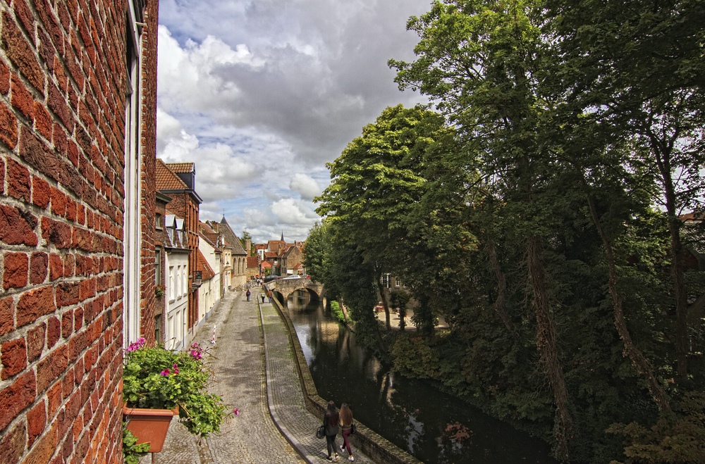 Blick vom Balkon