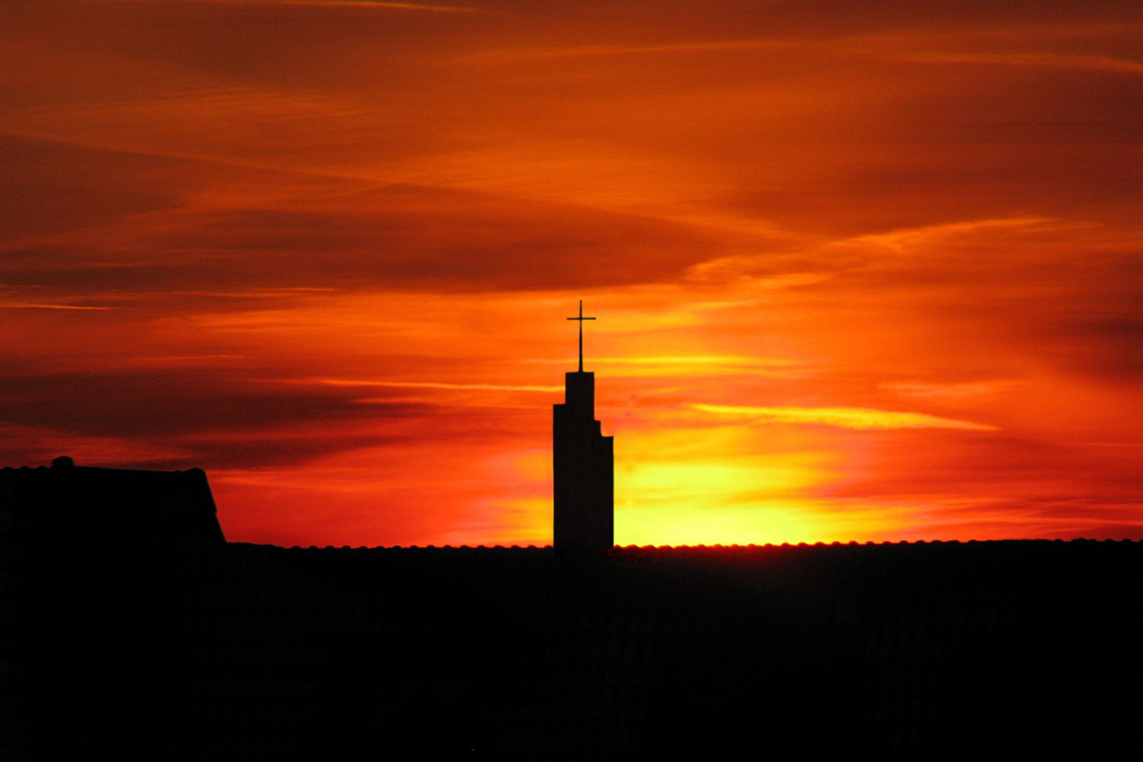 Blick vom Balkon am 15. 2. 2010