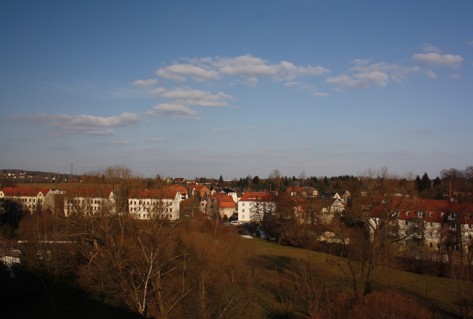 Blick vom Balkon aus