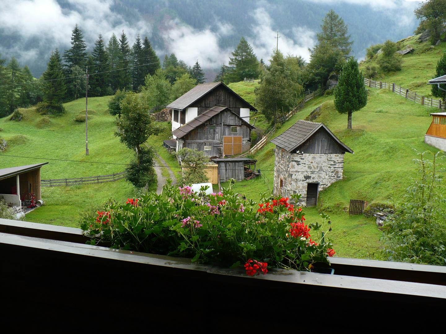 Blick vom Balkon