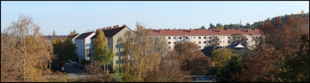 Blick vom Balkon