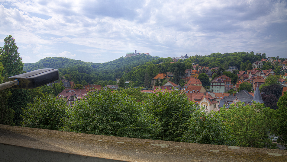 Blick vom Balkon