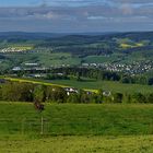 Blick vom Balkon des Erzgebirges