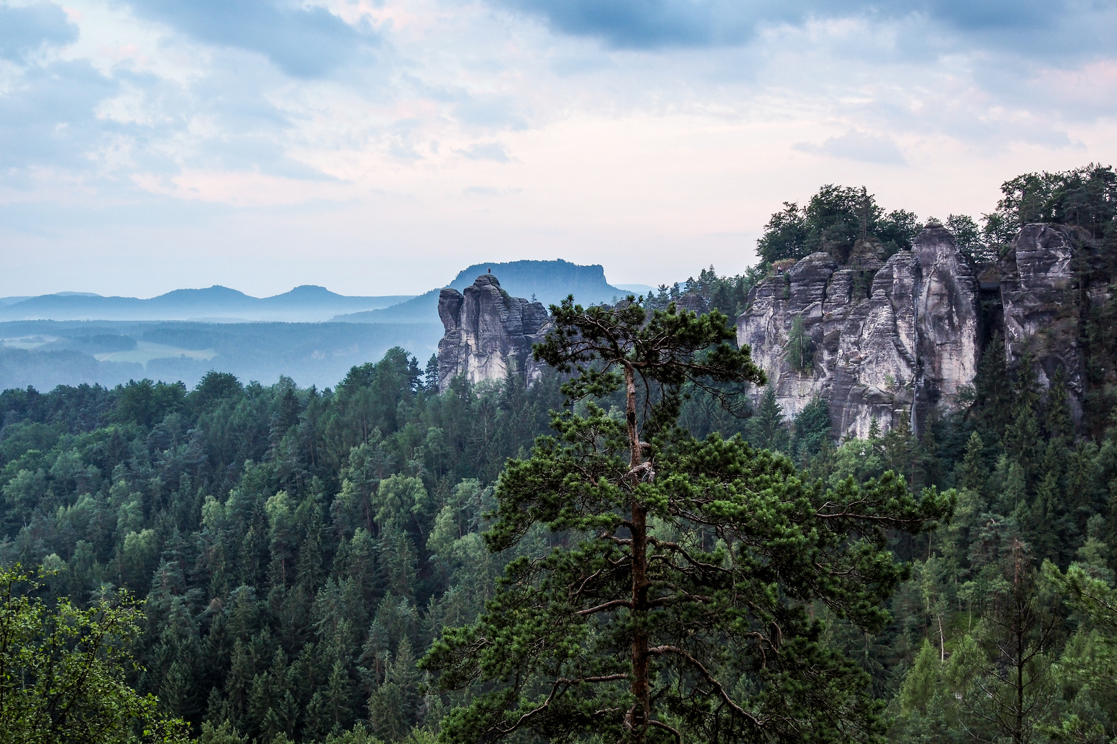 Blick vom Balkon