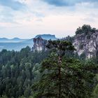 Blick vom Balkon