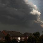 Blick vom Balkon - Heute gegen 17.30h - kurz vor dem Gewitter