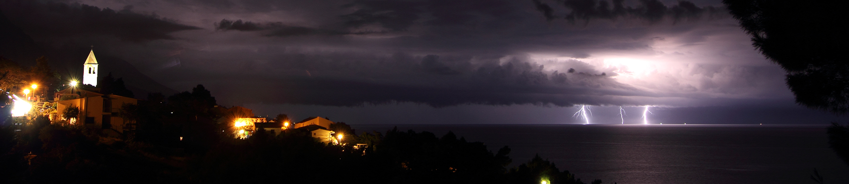 Blick vom Balkon in Brela