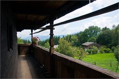 Blick vom Balkon (Museum Glentleiten)