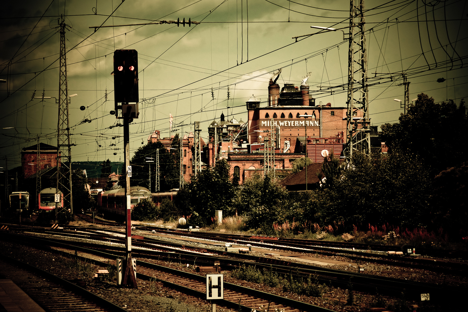 Blick vom Bamberger Bahnhof