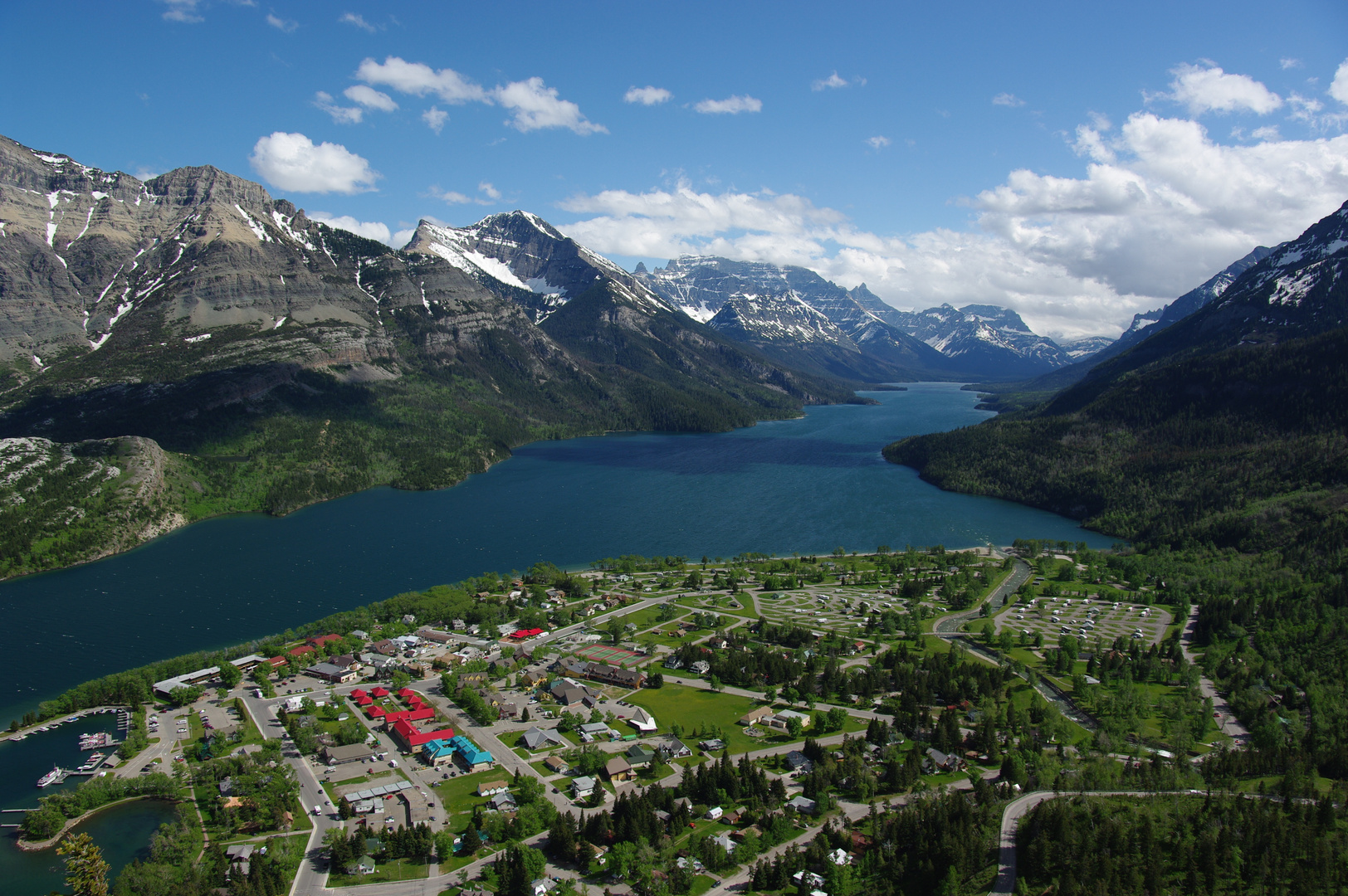 Blick vom Bear´s Hump auf den Upper Waterton Lake