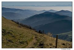 Blick vom Belchen nach Südosten