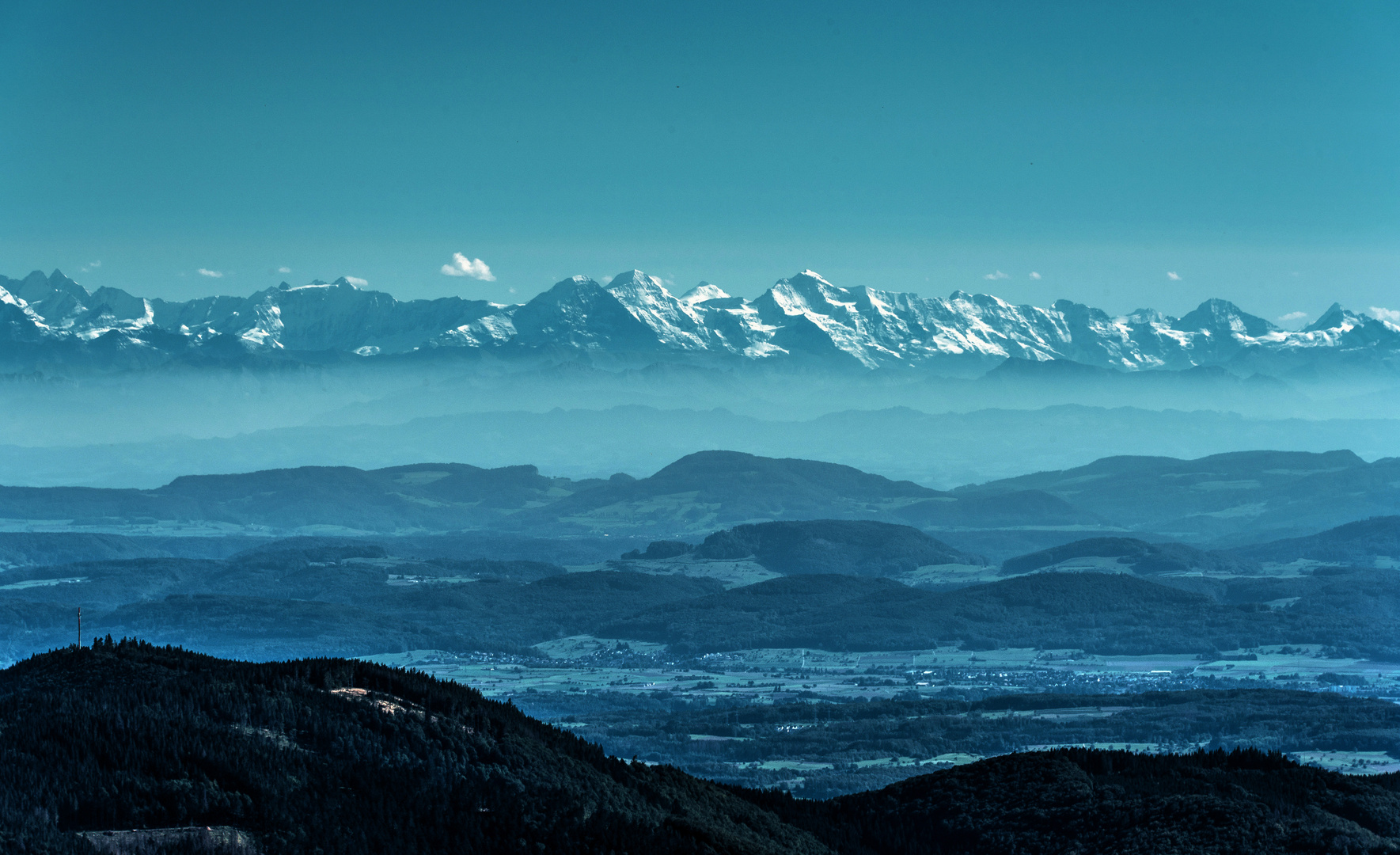 Blick vom Belchengipfel