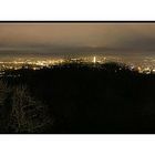 blick vom belvedere auf aachen bei nacht