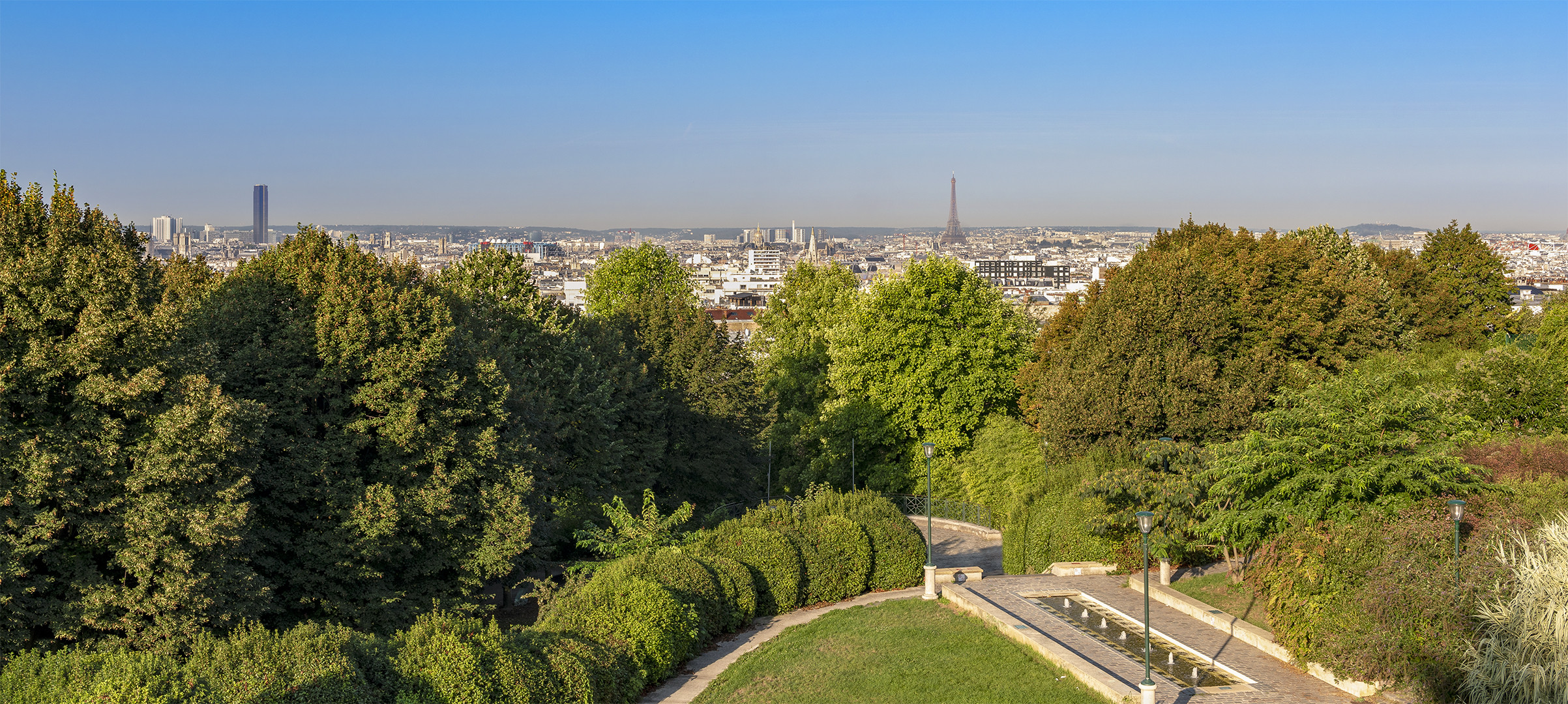 Blick vom Belvédère de Belleville 