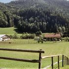 Blick vom Berg aus auf unsere Unterkunft in Tiefenbach