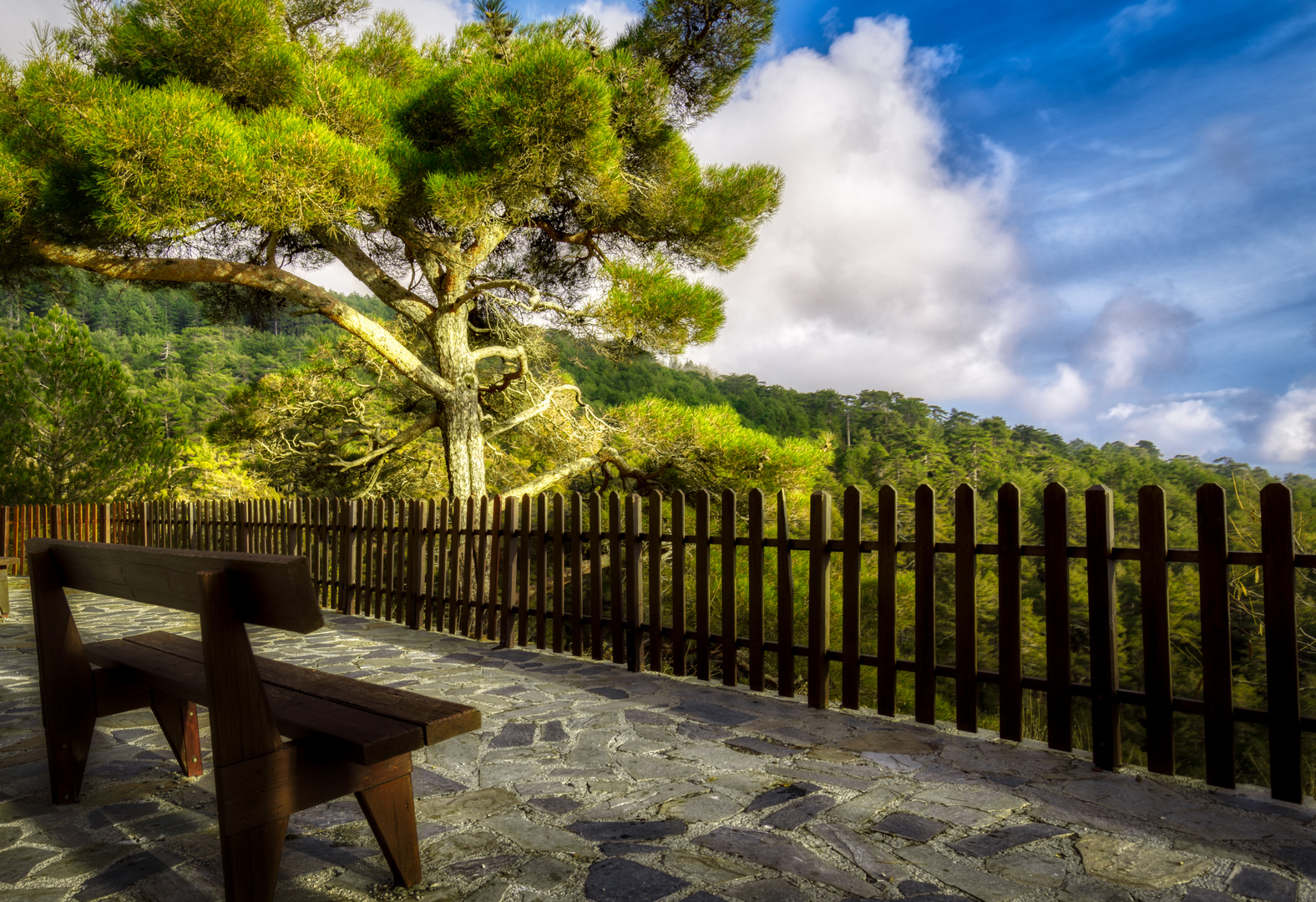 Blick vom Berg Olympos