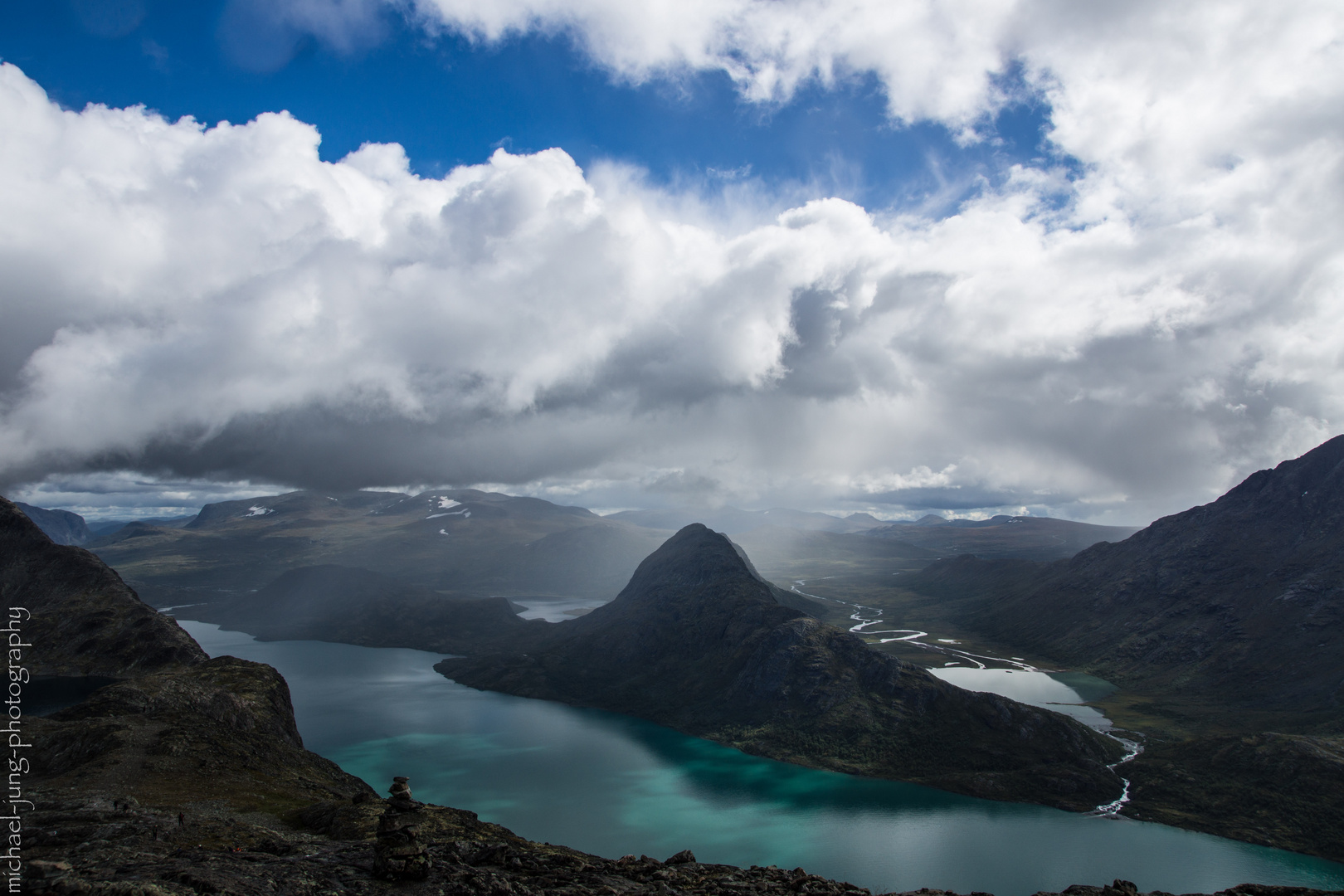 Blick vom Bessegengrat (Norwegen)