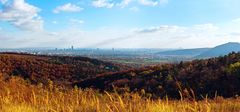 Blick vom Bisamberg nach Wien.