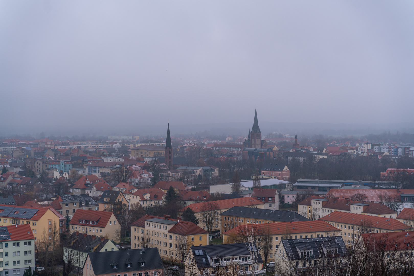 Blick vom Bitterfelder Bogen