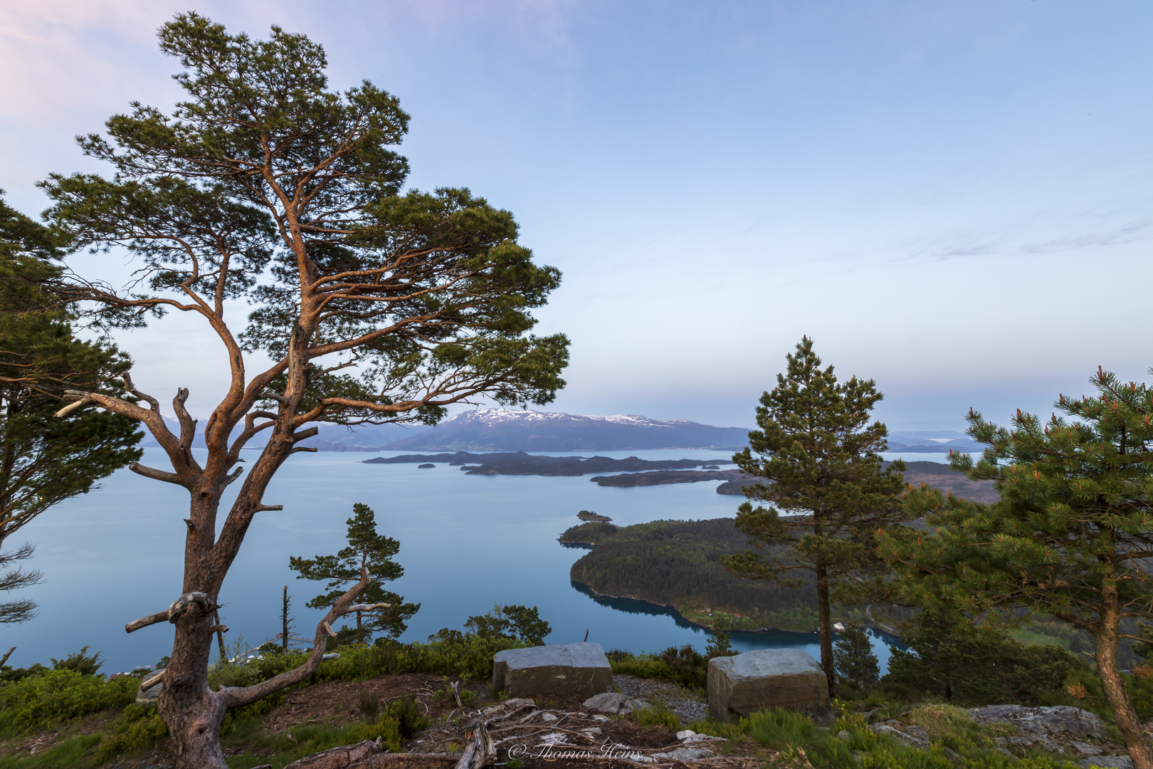 Blick vom Blåbærhaugen (297 m.o.h.) 