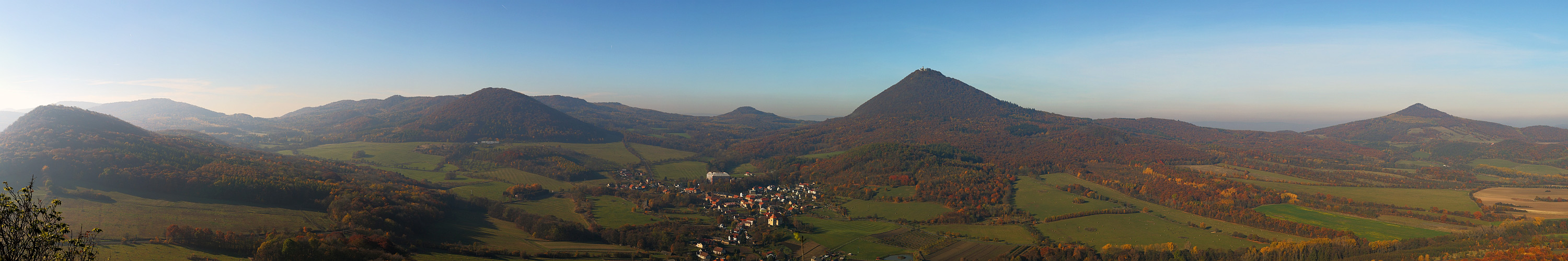 Blick vom böhmischen Ostry