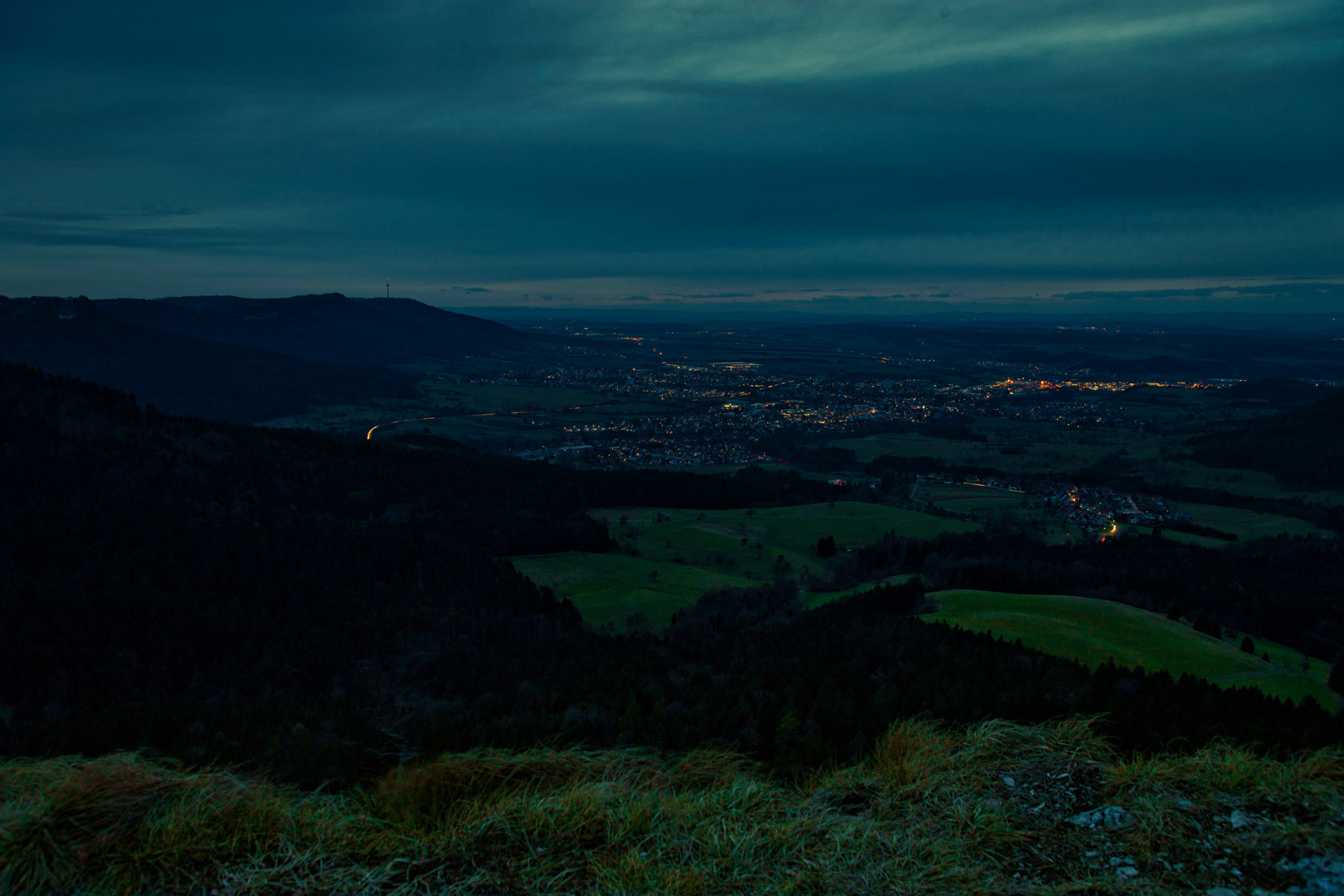 Blick vom Böllat in Richtung Balingen