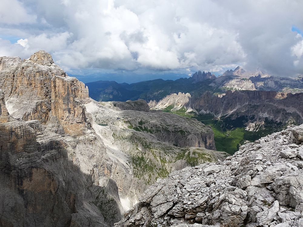 Blick vom Boeseekofel/Piz da Lech (2.911m)/Dolomiten