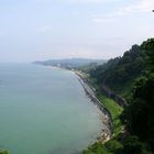 Blick vom Botanischen Garten Batumi aufs schwarze Meer. Georgien