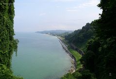 Blick vom Botanischen Garten Batumi aufs schwarze Meer. Georgien