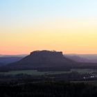 Blick vom Brand mit Sonnenuntergang