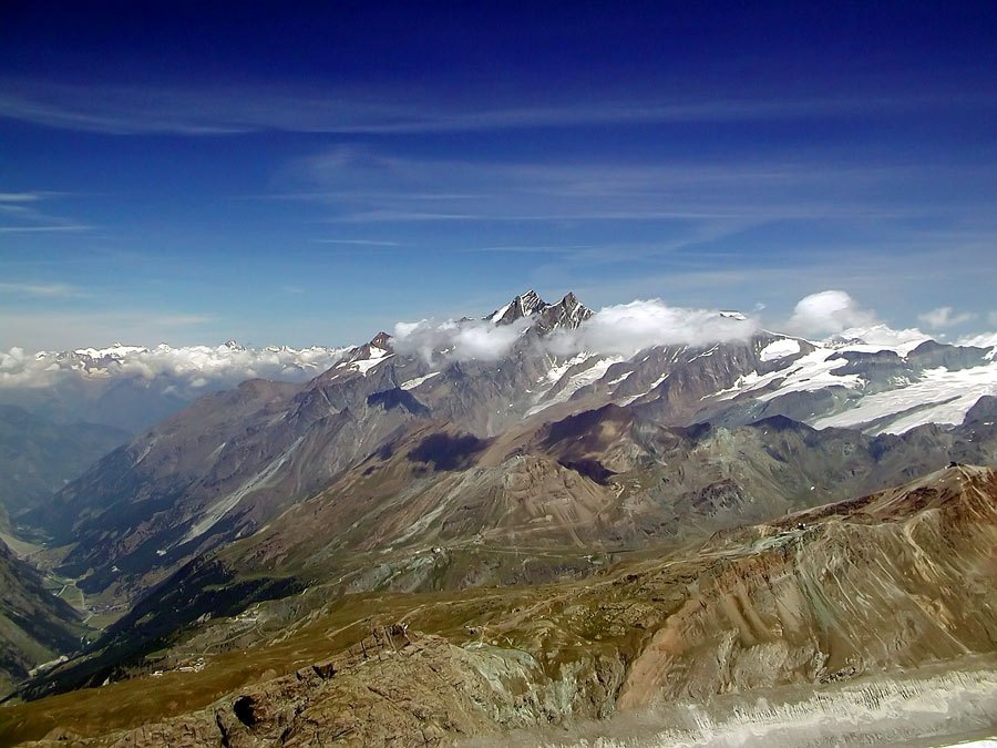 Blick vom Breithorn