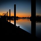 Blick vom Bremer Lesumsperrwerk Richtung Weser