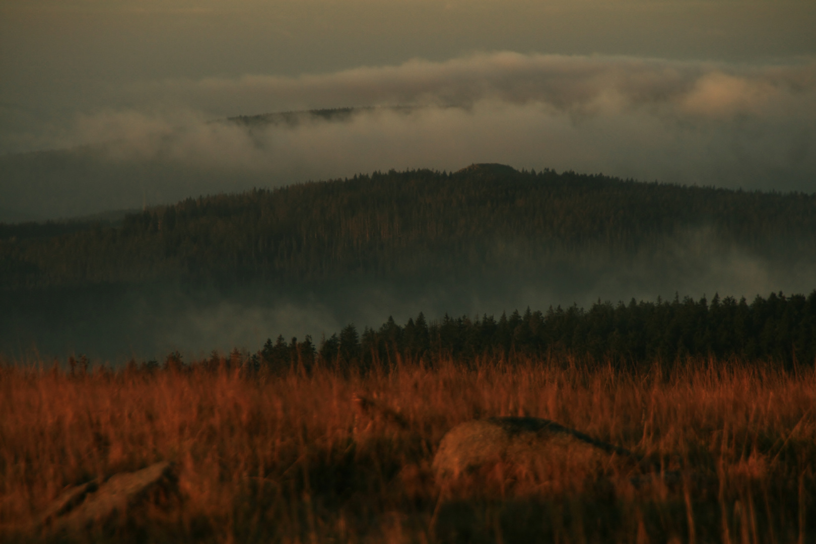 Blick vom Brocken gen Westen