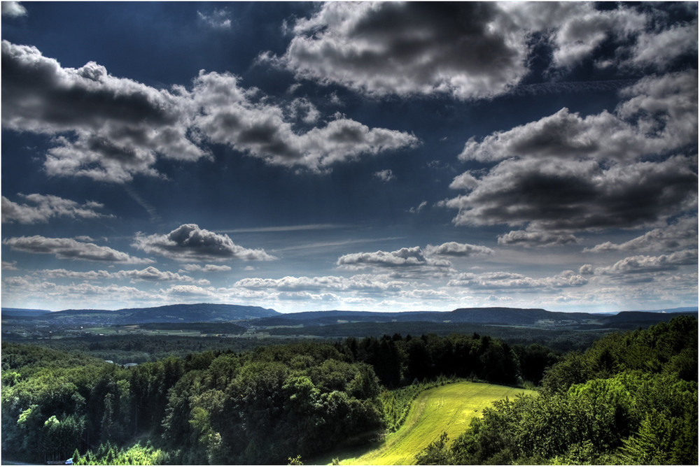 Blick vom Bülacher Turm oberalb vom Nussbaumen