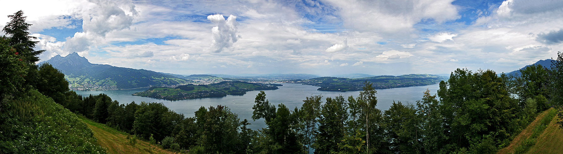Blick vom Bürgenstock auf Luzern