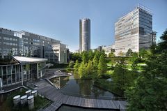 Blick vom Büro aus morgens kurz nach 6 Uhr