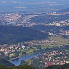 Blick vom Bukova hora (Zinkenstein) gestern morgen auf Usti nad Labem...