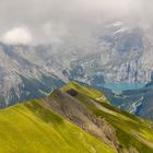 Blick vom Bunderchrinde-Pass zum Oeschinensee - Schweiz