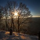 Blick vom Burgberg am Abend