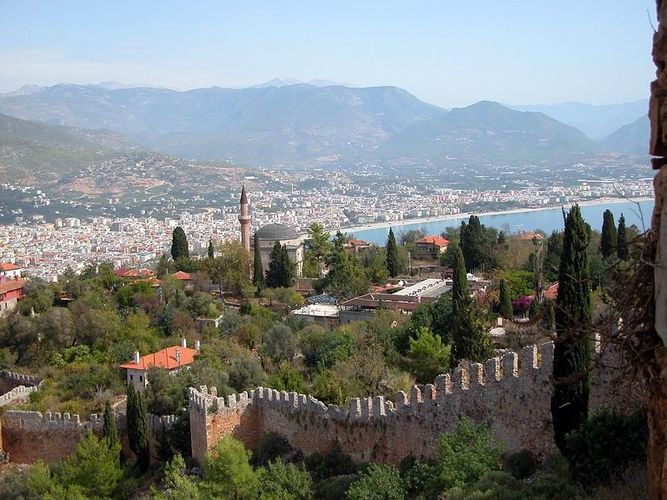 Blick vom Burgberg auf Alanya