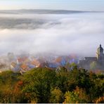 Blick vom Burgberg auf Homberg im Rotkäppchenland und GrimmHeimat Nordhessen