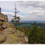 Blick vom Burgsteinfelsen in die Oberpfalz