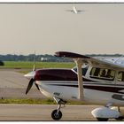 Blick vom Cafe Himmelsschreiber am Airport Hamburg