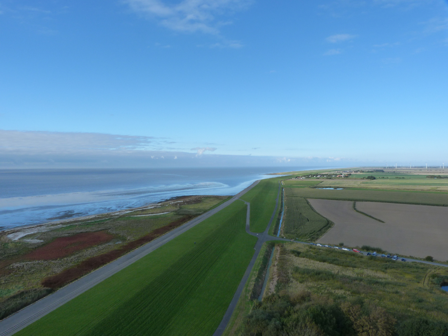 Blick vom Campener Leuchtturm